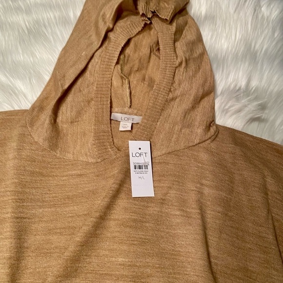 NWT Hoodie Poncho Desert Khaki M/L Neutral - Picture 9 of 13